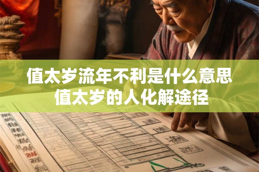 值太岁流年不利是什么意思 值太岁的人化解途径