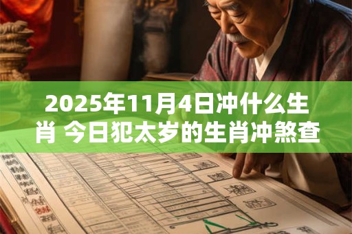 2025年11月4日冲什么生肖 今日犯太岁的生肖冲煞查询：