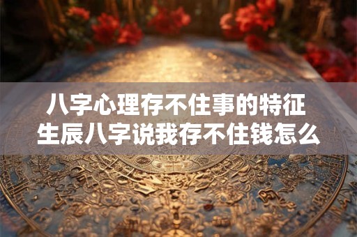 八字心理存不住事的特征 生辰八字说我存不住钱怎么破