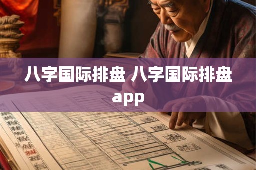 八字国际排盘 八字国际排盘app
