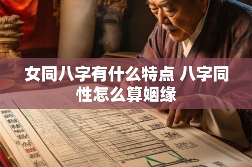 女同八字有什么特点 八字同性怎么算姻缘