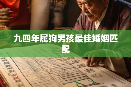 九四年属狗男孩最佳婚姻匹配