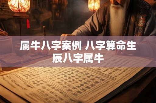 属牛八字案例 八字算命生辰八字属牛