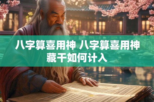 八字算喜用神 八字算喜用神藏干如何计入