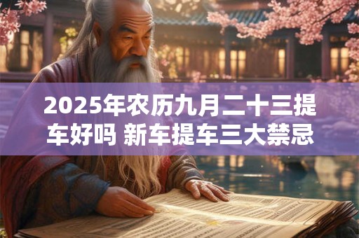 2025年农历九月二十三提车好吗 新车提车三大禁忌