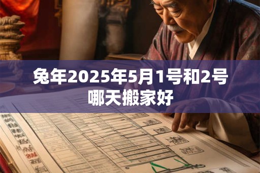 兔年2025年5月1号和2号哪天搬家好