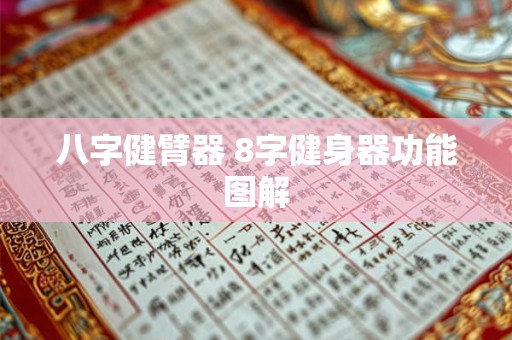 八字健臂器 8字健身器功能图解