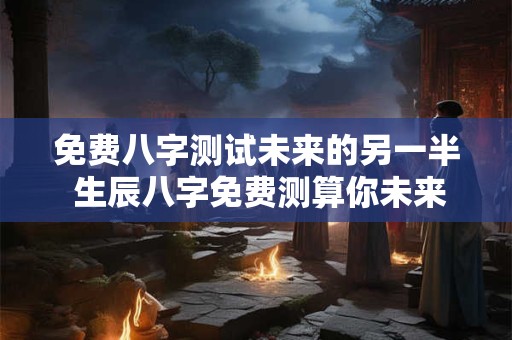 免费八字测试未来的另一半 生辰八字免费测算你未来的另一半