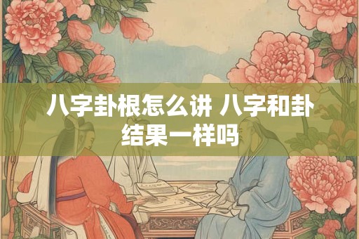 八字卦根怎么讲 八字和卦结果一样吗