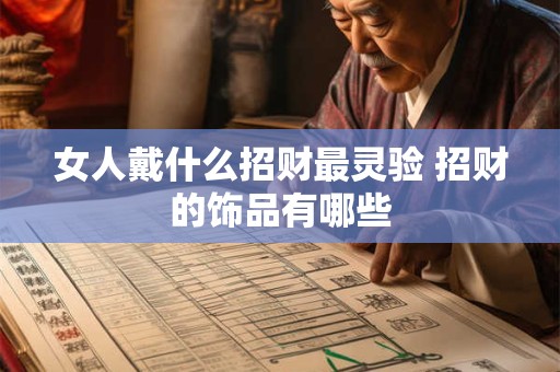 女人戴什么招财最灵验 招财的饰品有哪些