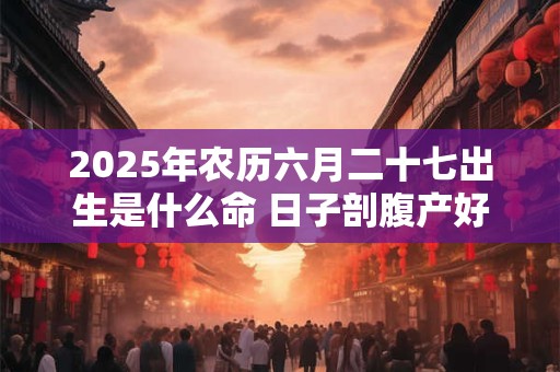 2025年农历六月二十七出生是什么命 日子剖腹产好吗