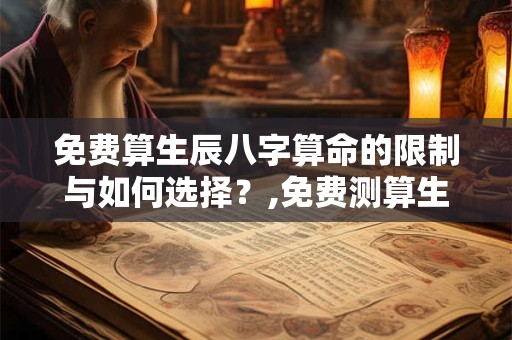 免费算生辰八字算命的限制与如何选择？,免费测算生辰八字详解终身