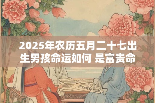 2025年农历五月二十七出生男孩命运如何 是富贵命吗