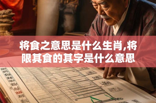 将食之意思是什么生肖,将限其食的其字是什么意思