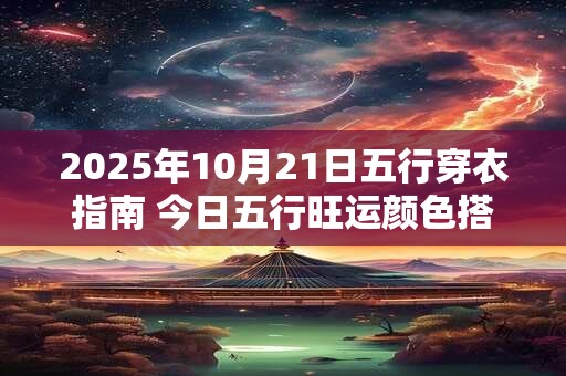 2025年10月21日五行穿衣指南 今日五行旺运颜色搭配