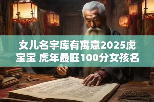 女儿名字库有寓意2025虎宝宝 虎年最旺100分女孩名字