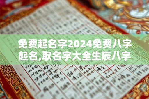 免费起名字2024免费八字起名,取名字大全生辰八字免费