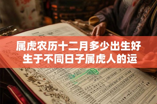 属虎农历十二月多少出生好 生于不同日子属虎人的运势 属虎农历十二月多少出生好 生于不同日子属虎人的运势