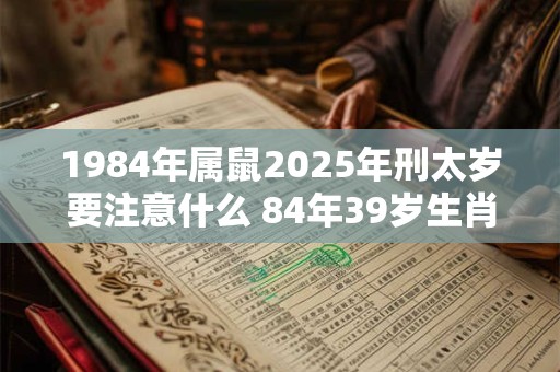 1984年属鼠2025年刑太岁要注意什么 84年39岁生肖鼠逢兔年运势如何