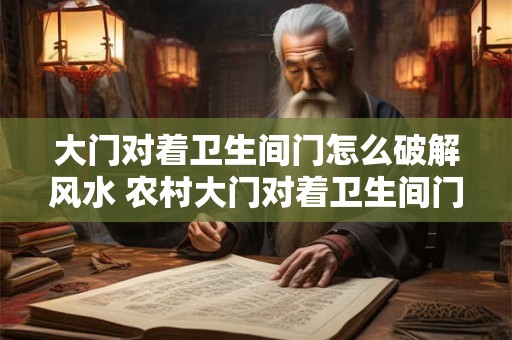 大门对着卫生间门怎么破解风水 农村大门对着卫生间门怎么破解风水