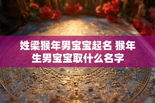 姓梁猴年男宝宝起名 猴年生男宝宝取什么名字