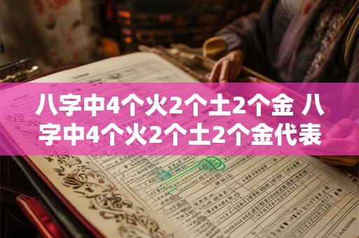 八字中4个火2个土2个金 八字中4个火2个土2个金代表什么