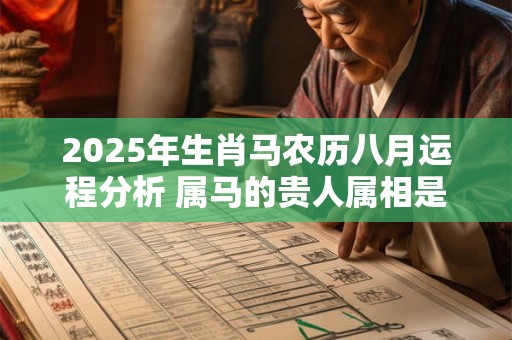 2025年生肖马农历八月运程分析 属马的贵人属相是什么