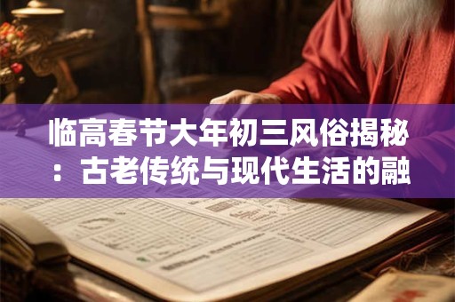临高春节大年初三风俗揭秘：古老传统与现代生活的融合