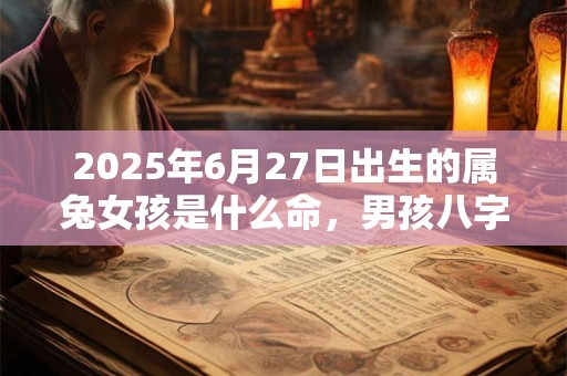 2025年6月27日出生的属兔女孩是什么命，男孩八字命运分析