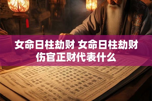 女命日柱劫财 女命日柱劫财伤官正财代表什么