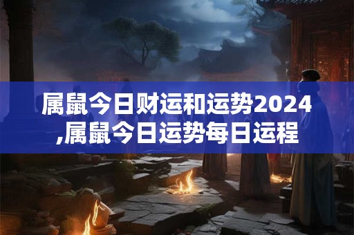 属鼠今日财运和运势2024,属鼠今日运势每日运程