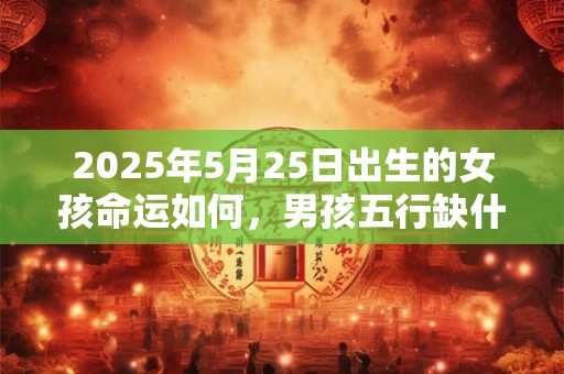 2025年5月25日出生的女孩命运如何，男孩五行缺什么