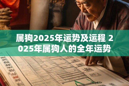 属狗2025年运势及运程 2025年属狗人的全年运势
