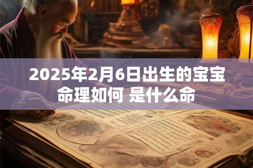 2026年2月6日出生的宝宝命理如何 是什么命