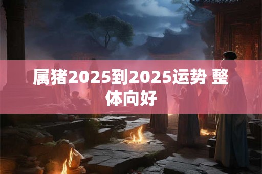 属猪2025到2025运势 整体向好