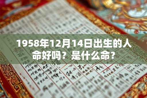 1958年12月14日出生的人命好吗？是什么命？