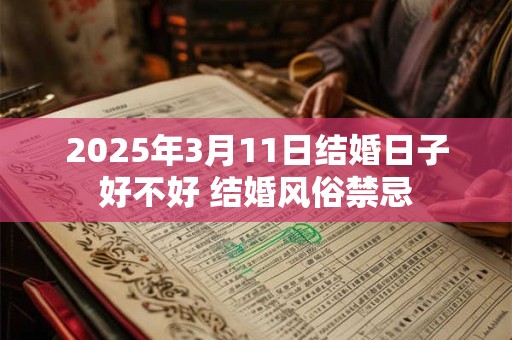 2025年3月11日结婚日子好不好 结婚风俗禁忌