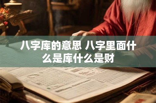 八字库的意思 八字里面什么是库什么是财