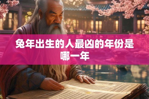 兔年出生的人最凶的年份是哪一年 兔年出生的人最凶的年份是哪一年