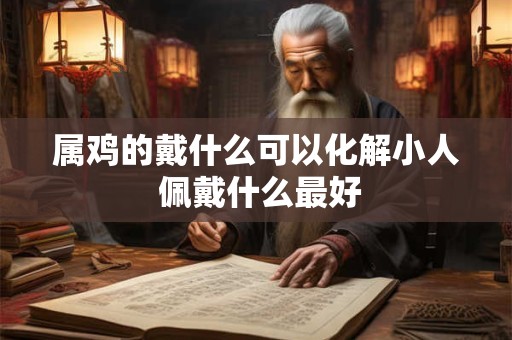 属鸡的戴什么可以化解小人 佩戴什么最好