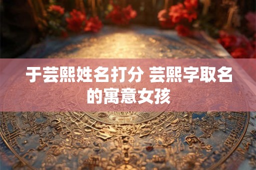 于芸熙姓名打分 芸熙字取名的寓意女孩