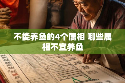 不能养鱼的4个属相 哪些属相不宜养鱼