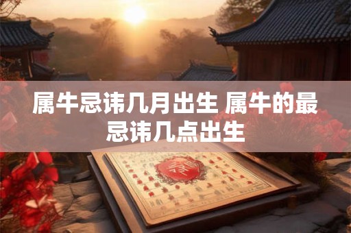 属牛忌讳几月出生 属牛的最忌讳几点出生