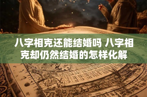 八字相克还能结婚吗 八字相克却仍然结婚的怎样化解