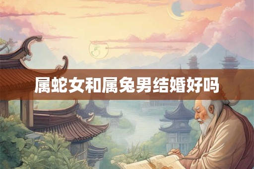 属蛇女和属兔男结婚好吗