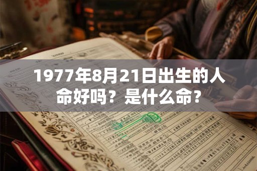 1977年8月21日出生的人命好吗？是什么命？