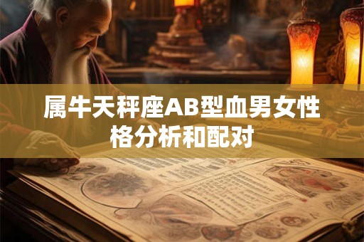 属牛天秤座AB型血男女性格分析和配对