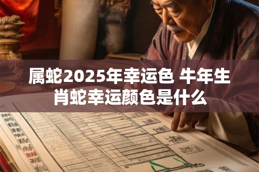 属蛇2025年幸运色 牛年生肖蛇幸运颜色是什么