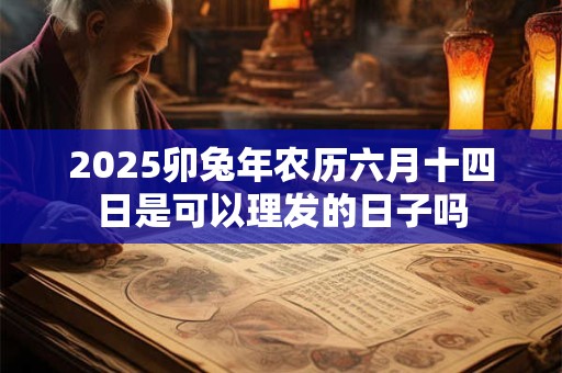 2025卯兔年农历六月十四日是可以理发的日子吗