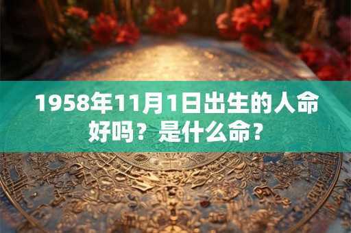 1958年11月1日出生的人命好吗？是什么命？